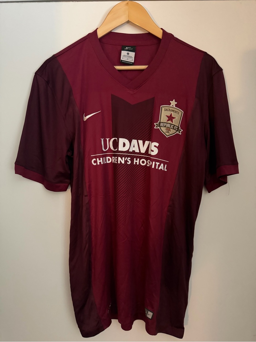 Nike Sacramento Republic FC Maroon Soccer Jersey